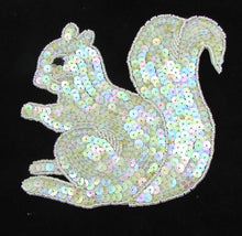 Load image into Gallery viewer, Squirrel with Gold Iridescent Sequins and Beads 6&quot; x 6.5&quot;