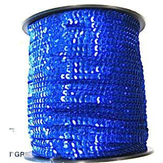 Blue Sequin Trim 1/8" Sold by the yard