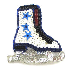 Load image into Gallery viewer, Choice of Type Ice Skates with MultiColored Sequins and Beads 3&quot; x 2.5&quot; in 3 Variants