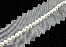 Load image into Gallery viewer, White trim with White Pearls 1/8&quot; Wide