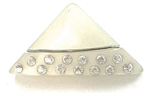 Load image into Gallery viewer, Buttons Two Sizes Clear with 13 Rhinestones 1.25&quot; x 3/4&quot;