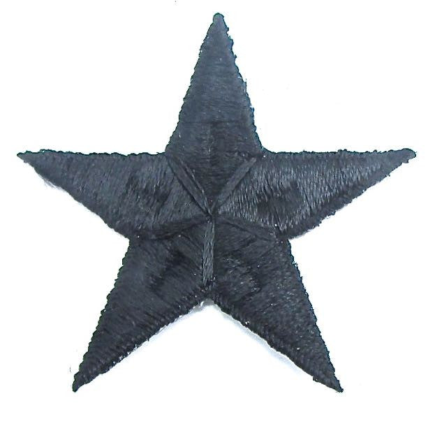 Estrella Azul Marino Bordada Termoadhesiva 4.45cm