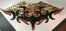 Load image into Gallery viewer, Costume Set of Five with Red, Black and gold sequins and Beads