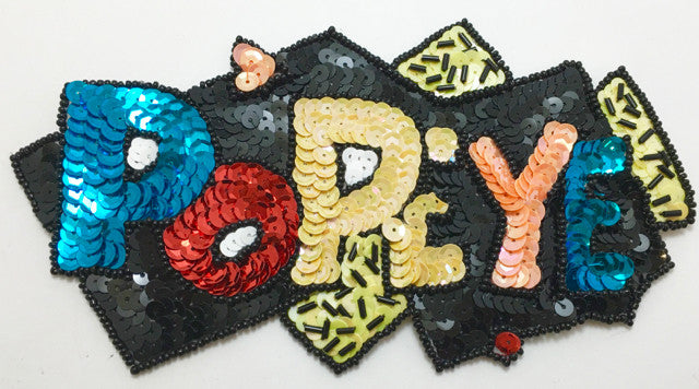 Cartoon Patch (popeye) with Words 4