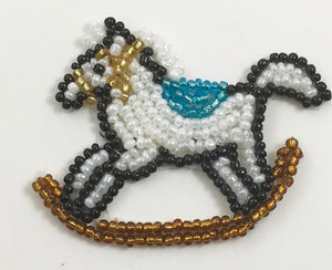 Rocking Horse with all Beads 2" x 2"
