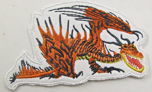 Dragon Embroidered Iron-on Patches Six Listed All under 4"