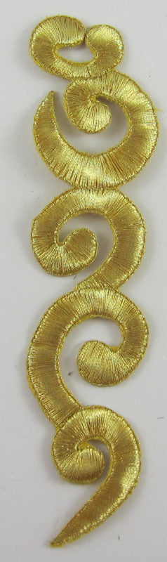 Motif with Metallic Embroidered Thread