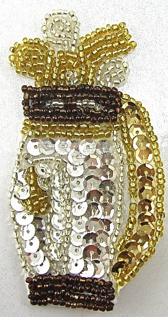 Golf Bag and Clubs in 2 Color Variants 3.5" x 2"