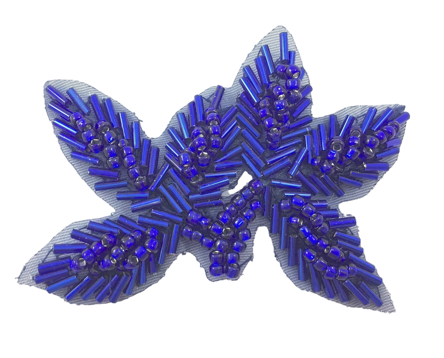 Hoja con cuentas azules de 3.5"