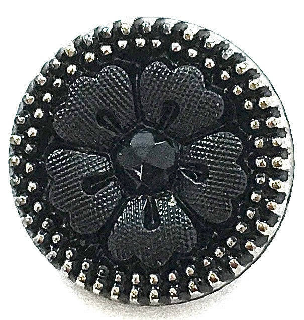 Button with Black Pattern 3/4