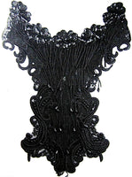 Designer Motif Full Body Black Sequins and Beads 22