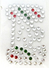 Load image into Gallery viewer, Letter E Hot Fix Iron-On Heat Transfer with Multi-Color Rhinestones 2&quot;