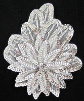 Leaf with Triple-Layer Sequins and AB Rhinestones 7