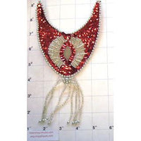 Epaulet Red and Silver 9