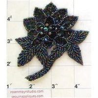 Flower with Moonlite Sequins and Beads 4