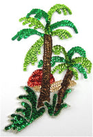 Palm Tree Applique with Sunset 8