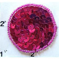 Dot Fuchsia Sequins and Beads 1.5