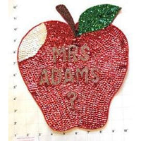 Apple with Words Sequins and Beads 10