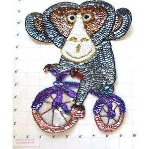 Monkey Riding a Bicycle 8.5" x 11.5"
