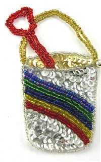 Pail and Shovel with Rainbow Sequin and Beads 4