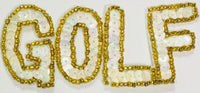 Choice of Color Golf, Attached Word with Sequin and Bead 1.5
