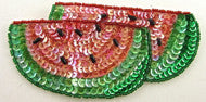 Watermelon Two Overlapping 2.5" x 5"