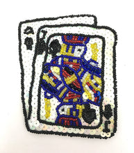 Load image into Gallery viewer, Ace Jack Playing Cards 4&quot; x 3.5&quot; - Sequinappliques.com