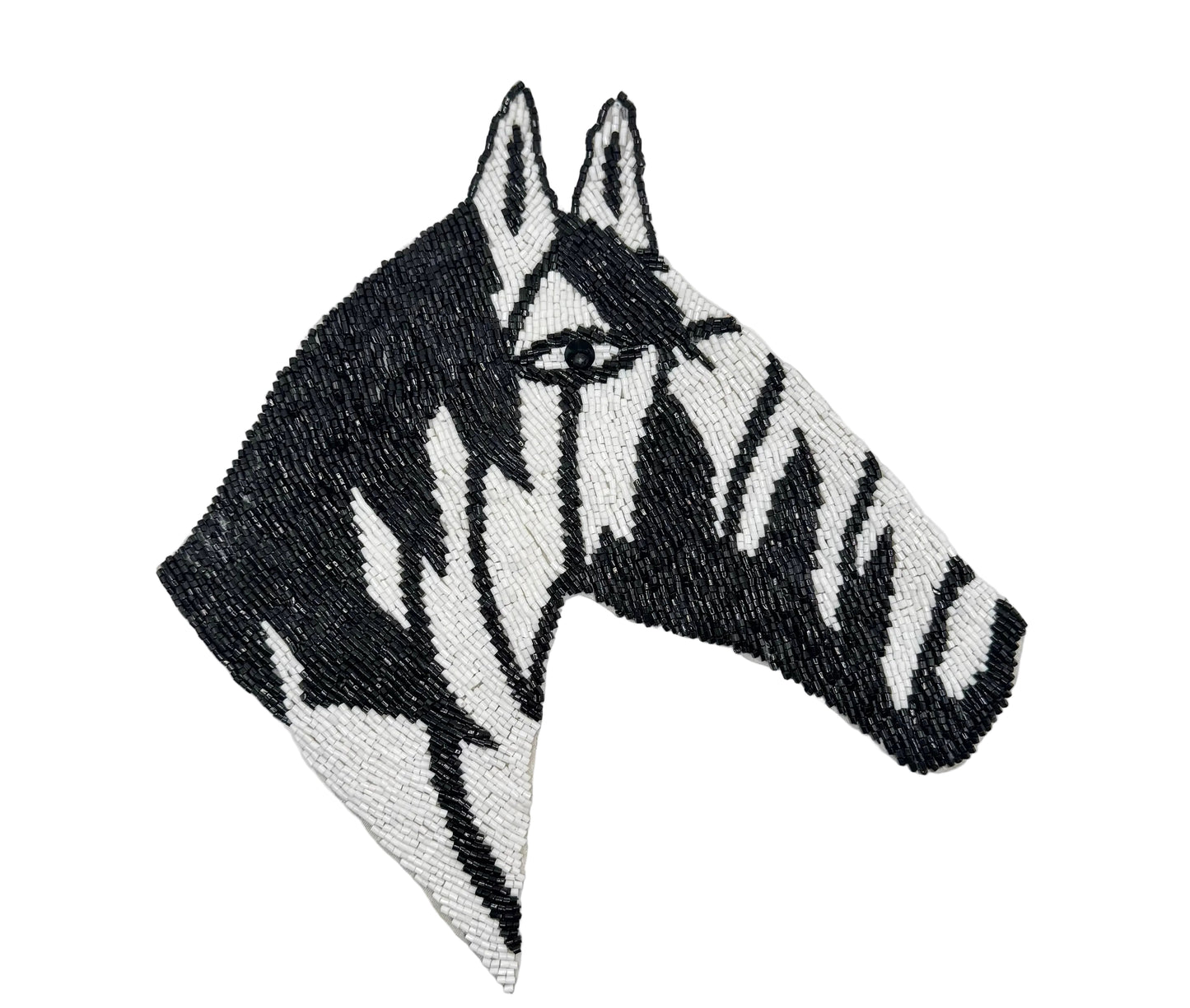 Beaded Zebra Applique