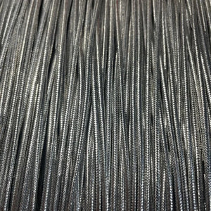 Trim with Silver Metallic Rope Shaped 1/16" Wide