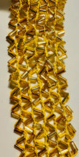 Load image into Gallery viewer, Trim with gold beaded 6 rows with cotton thread 1&quot; sold by the yard