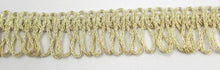Load image into Gallery viewer, Fringe Trim Gold Bullion Looped 1&quot; Wide,  Sold by the Yard