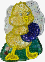 Load image into Gallery viewer, Chicklet Easter Yellow Sequins 3&quot; x 3&quot;