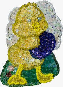 Chicklet Easter Yellow Sequins 3" x 3"