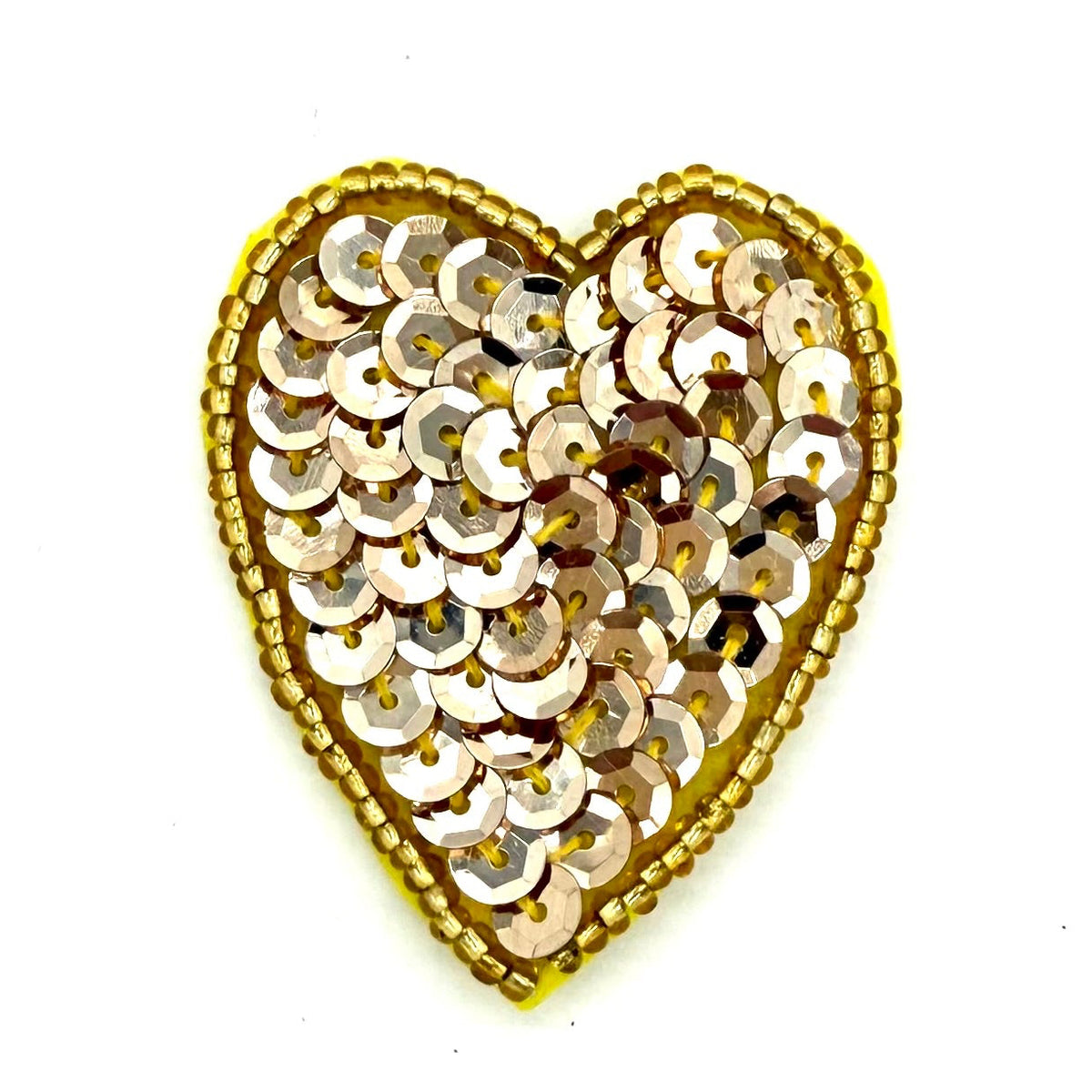 Sequin & Beaded Card Suit Appliqués – Sets or Singles, 1.75" x 1.5"