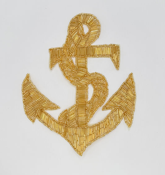 Anchor Gold Beaded 8.5" x 7"