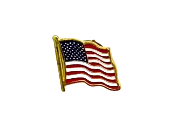 Vintage American Flag Pin 1" x 1"