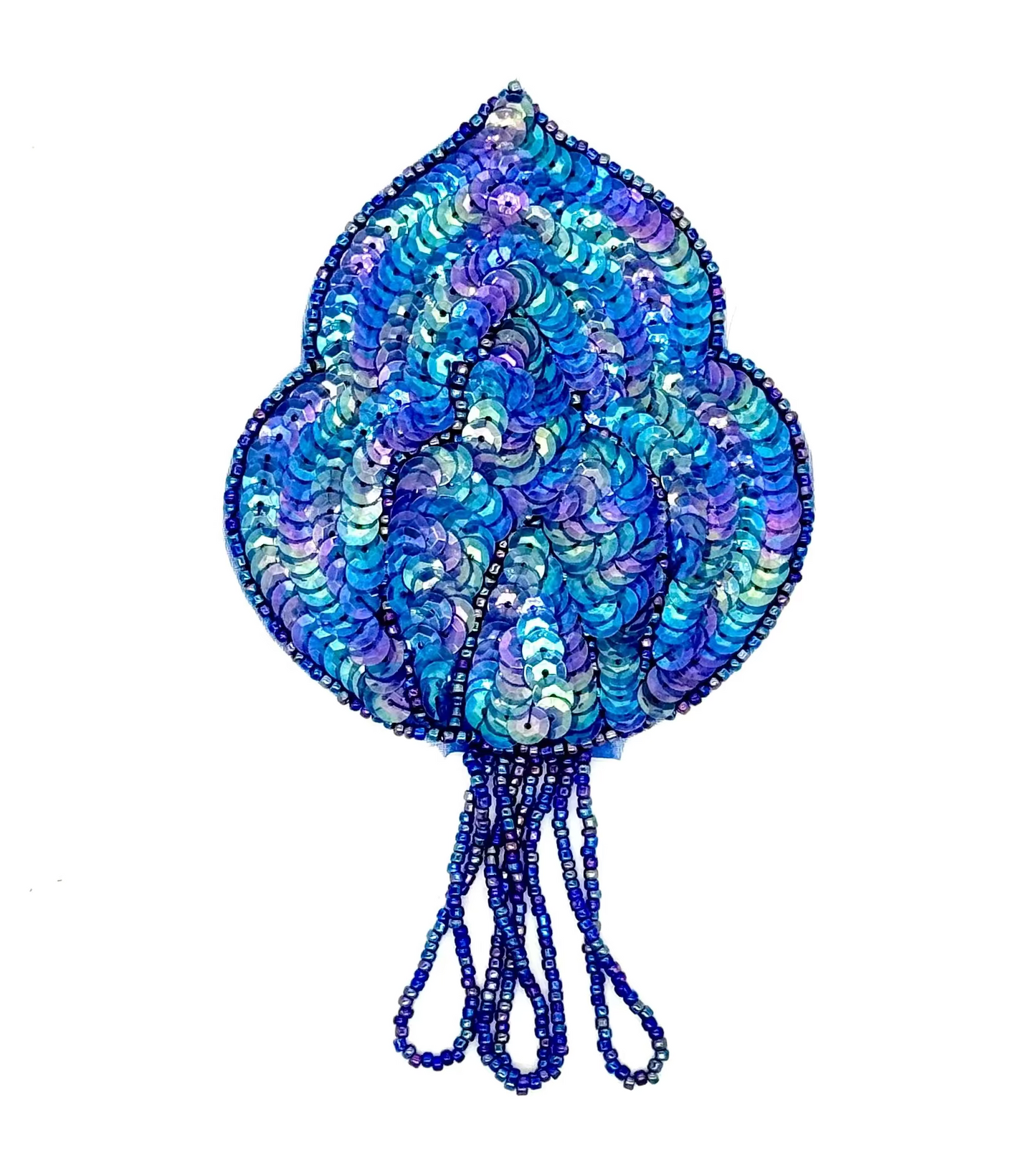 Epaulet - Choice of Color - Sequins -  Beads 6" x 3.5"