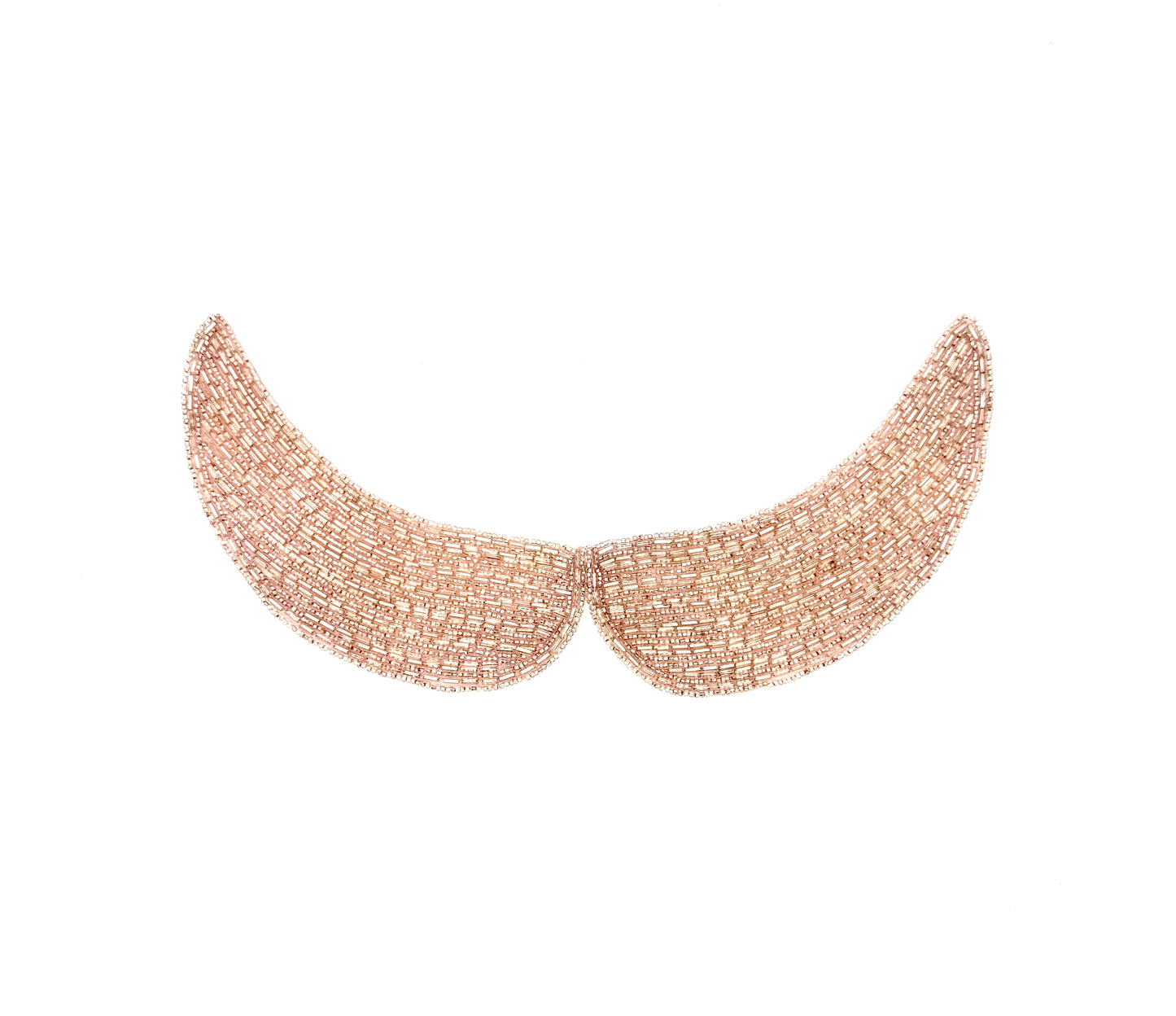 Designer Motif Pink Beaded Collar 11.5” x 5.5”