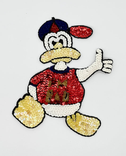 Duck with Red T-Shirt saying "I'm Bad" 8" x 6.5”