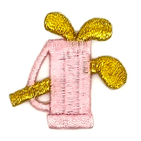 Golf Bag -Embroidered Iron-on - Choice of Color  1.5" x 1.5"