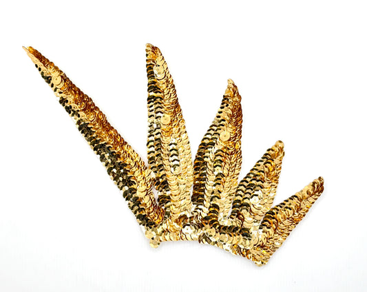 Designer Motif with Gold Sequins 5.5" x 6"