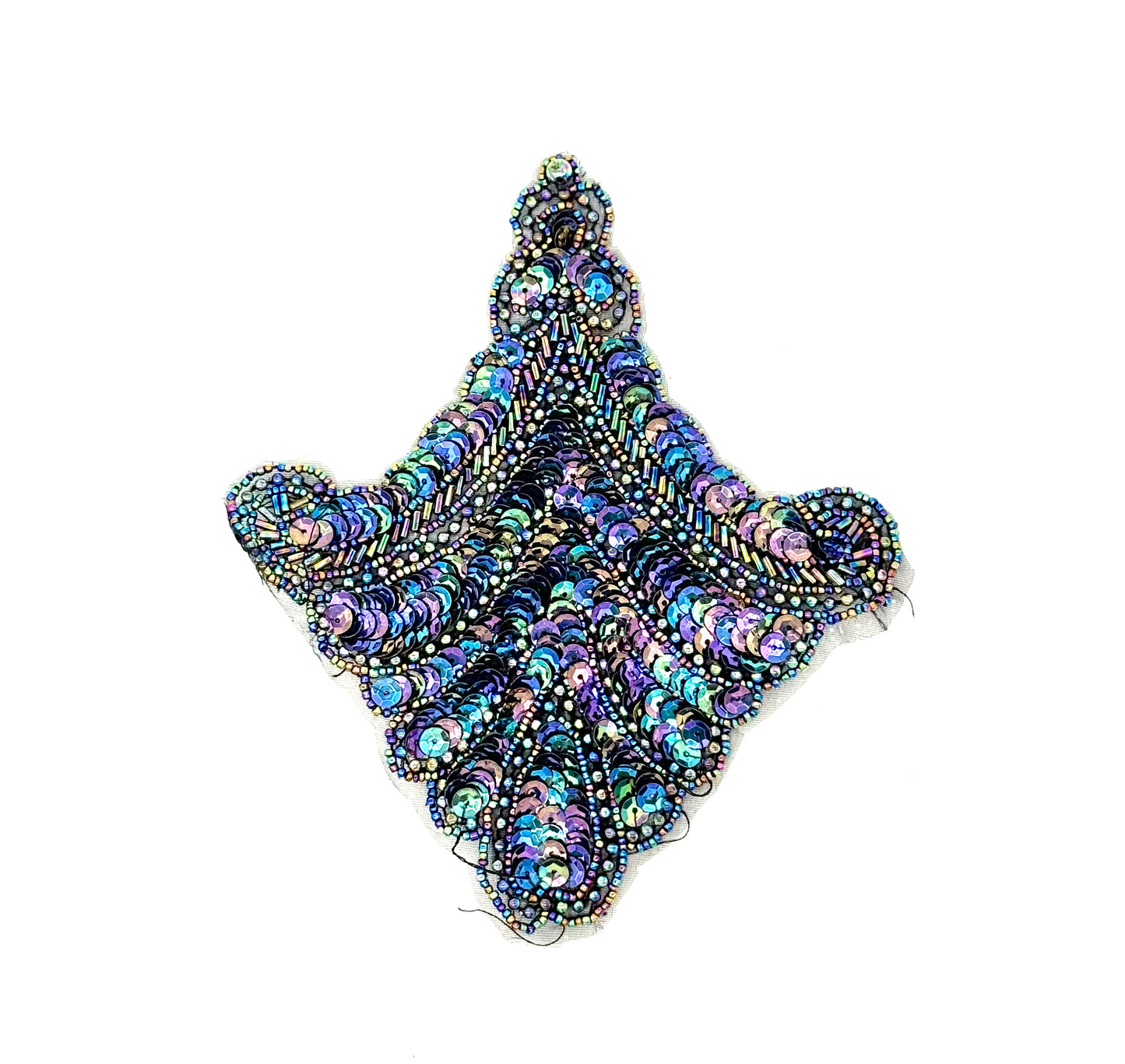Hombrera estilo victoriano - Lentejuelas/Cuentas Moonlight 20.32 cm x 16.51 cm
