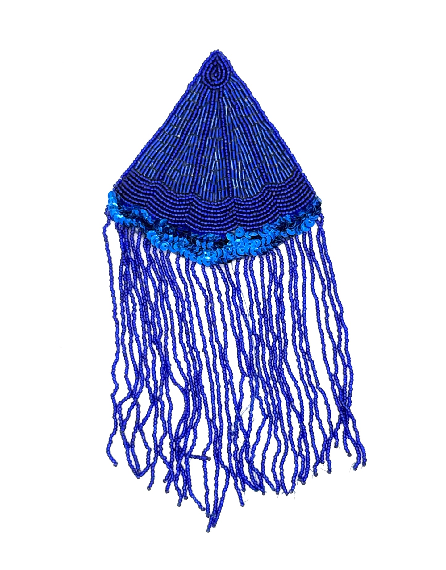 Hombrera - Lentejuelas azul royal - Cuentas 9.5" x 4.5"