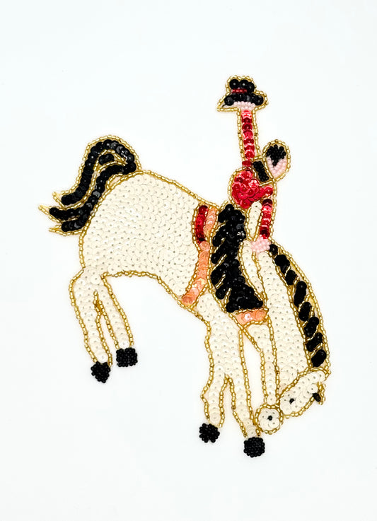 Rodeo Bucking Bronco and Rider 6.5” x 6.25”