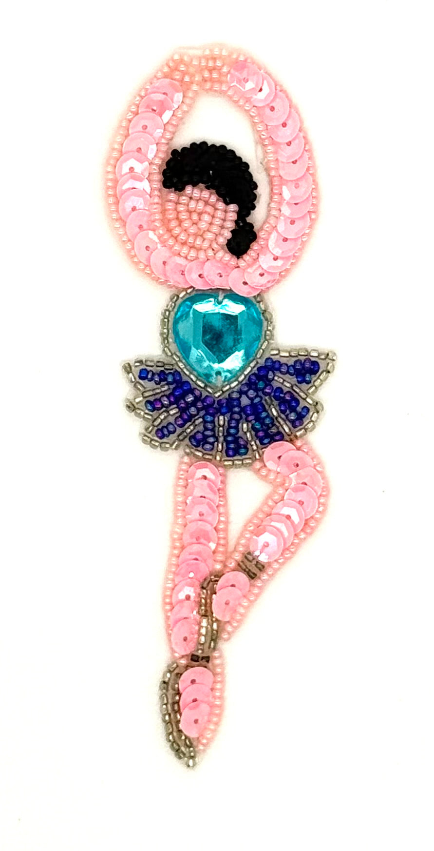 Bailarina con joya turquesa de 5,25" X 1,5"