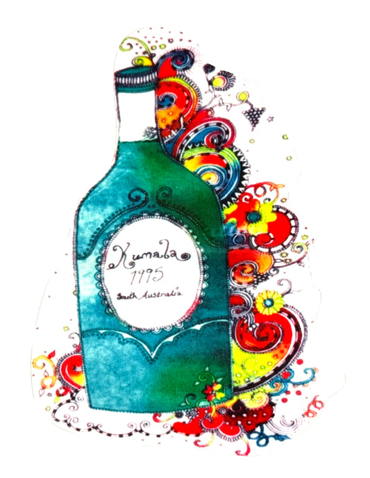 Bottle saying "Kumala 1995 (South Australian) Iron-on 9.5" x 6.5"