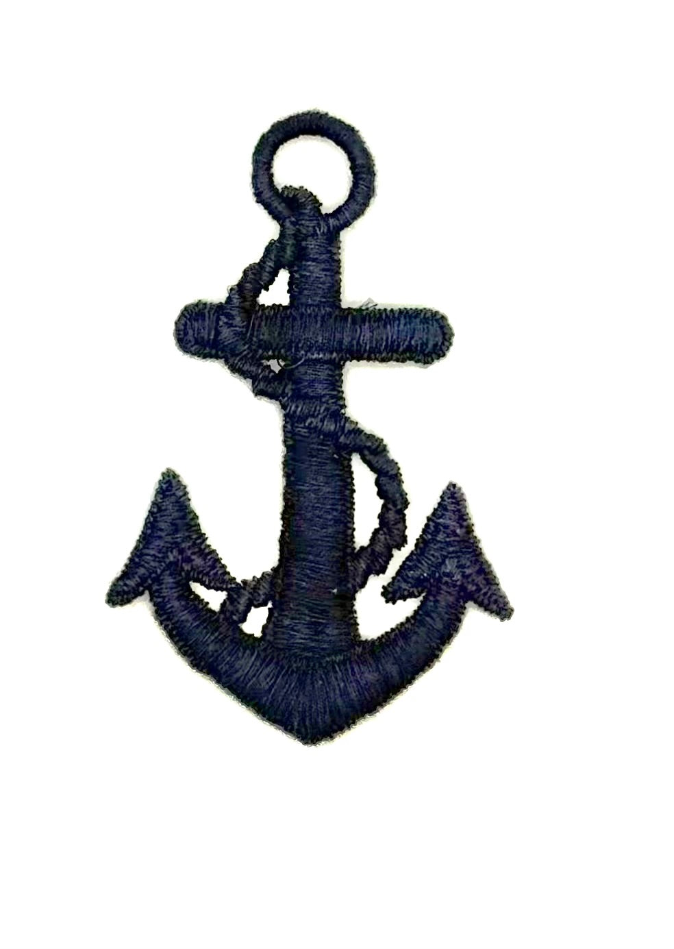 Ancla con cuerda - Bordado azul o blanco a elegir 3.25" x 2.25"