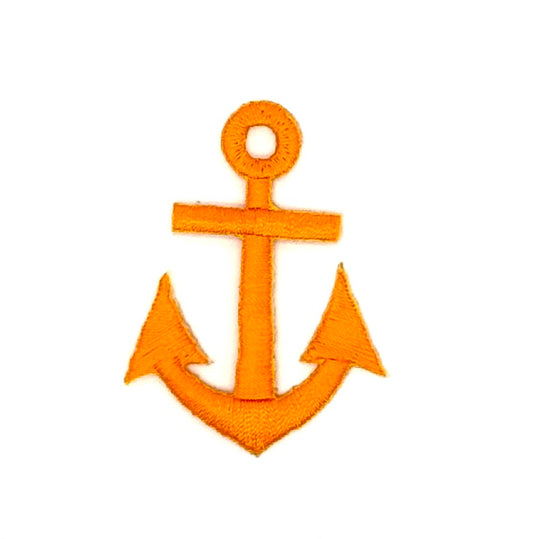 Anchor - Orange Gold Embroidered Iron on