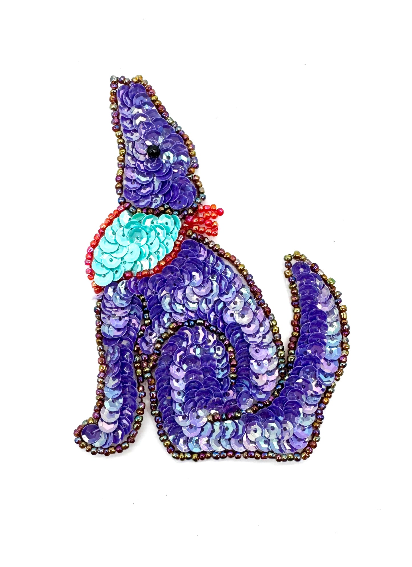 Coyote Two Color Choices - Bronze and Purple 4.25" x 3"