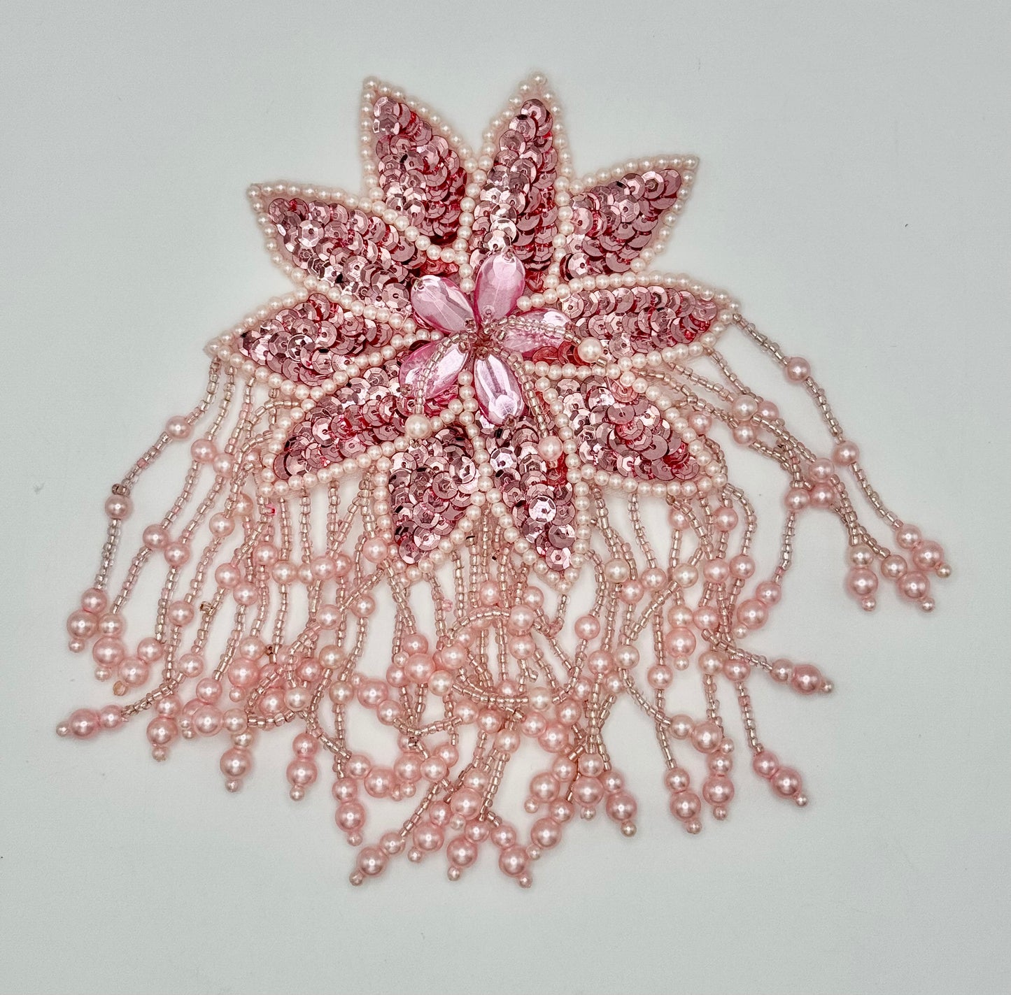 Choice of Color Fringe Epaulet with Sequins and Beads 5" x 3.5"